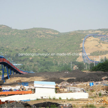 4.5km Long Distance Horizontal Turning Belt Conveyor for Mining